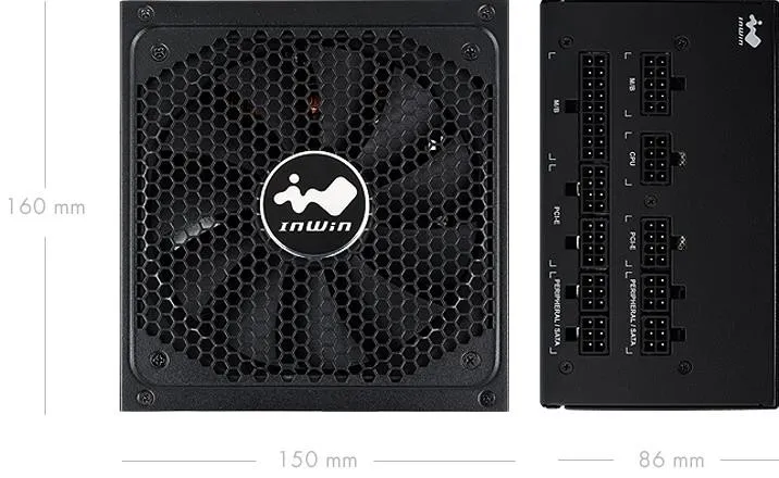 Блок питания ATX 850W 80PLUS GOLD W/MODULARIZED PSU CABLE IN-WIN