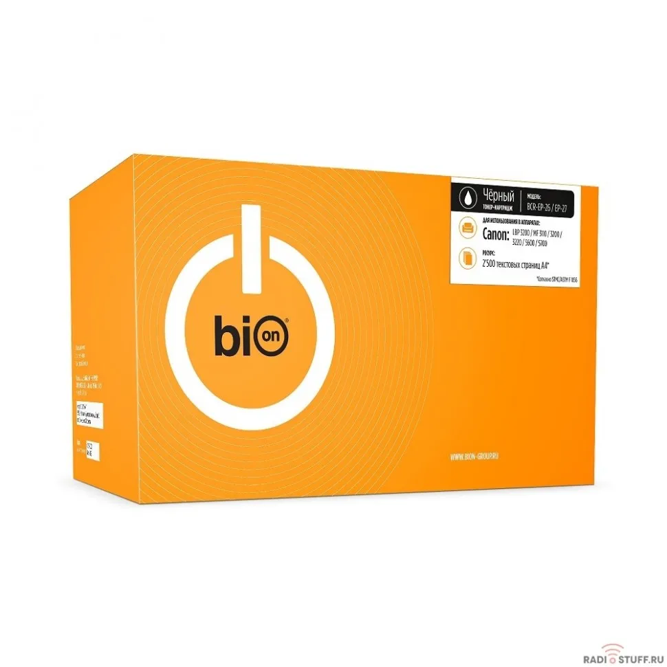 Bion EP-26/EP-27 Картридж для Canon LBP-3200/MFP3110, Laser Shot LBP3200, LaserBase MF3110/MF3240/MF5630/MF5650/MF5730/MF5750/MF5770/MF3228 (2500  стр.), Черный