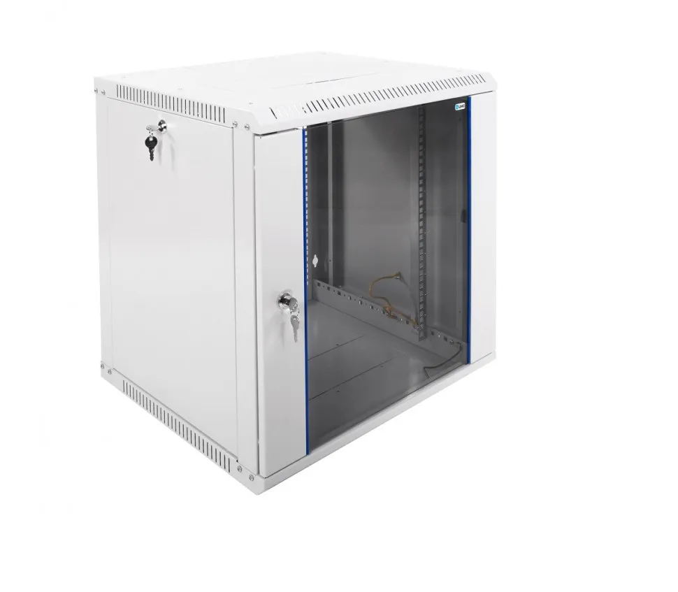 Шкаф телекоммуникационный настенный разборный ЭКОНОМ, 12U, (600х520мм), дверь стекло, черный, ЦМО