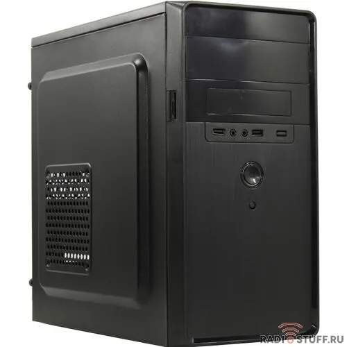 Exegate EX286427RUS Корпус Minitower ExeGate BA-309-500W-8 (mATX, БП AA500 с вент. 8см, 2*USB, HD аудио, черный)