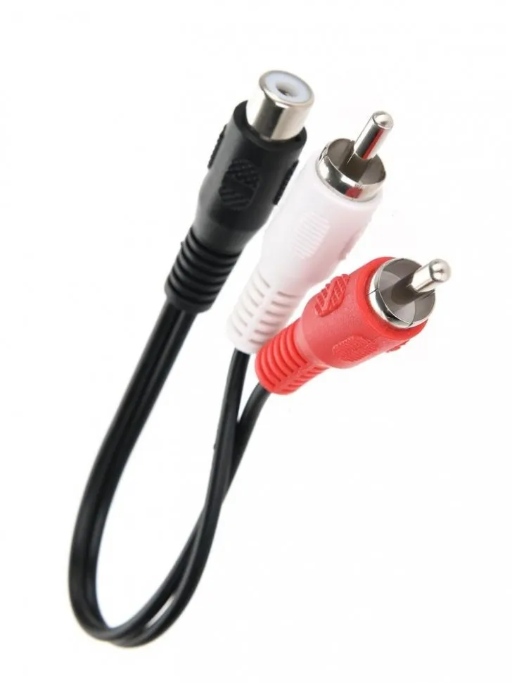 Кабель AUDIO 1RCA-2RCA F-M 0.2M TAV4355-0.2M TELECOM