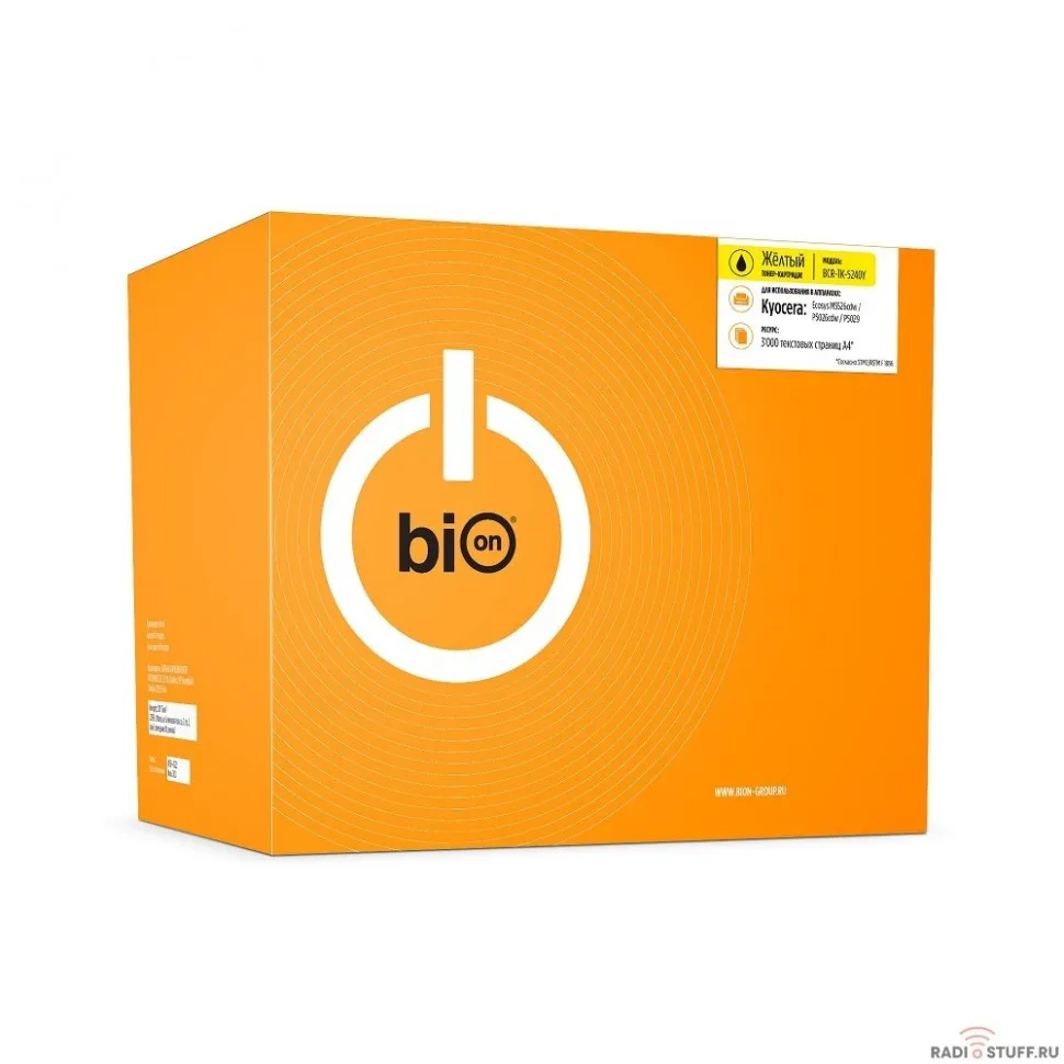 Bion TK-5240Y Картридж для Kyocera ECOSYS P5026cdn/P5026cdw/M5526cdn/M5526cdw (3000  стр.), Желтый