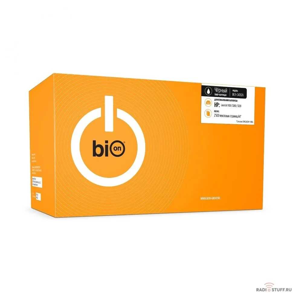 Bion C4092A Картридж для HP LaserJet 1100/1100SE/1100XI/1100A SE/1100A XI/3200MFP/3200SE MFP/1100A/1100I/3200/3200M/3200SE (2500  стр.), Черный