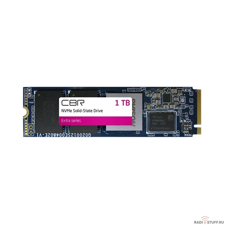 CBR SSD-001TB-M.2-EX22, Внутренний SSD-накопитель, серия "Extra", 1000 GB, M.2 2280, PCIe 4.0 x4, NVMe 1.3, Phison PS5016-E16, 3D TLC NAND, DRAM, R/W speed up to 4950/4350 MB/s, TBW (TB) 1000