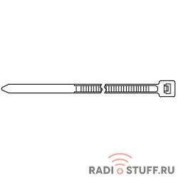 Hyperline GT-150IBC Стяжка нейлоновая неоткрывающаяся, безгалогенная (halogen free), 150x3.6мм, черная (100 шт)