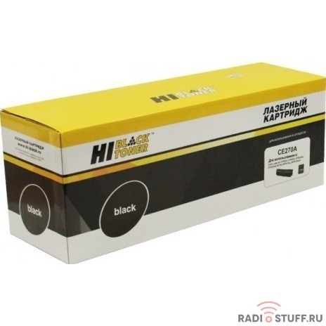Hi-Black CE270A Картридж для HP CLJ CP5520/5525/Enterprise M750, Восстанов, Bk, 13,5K