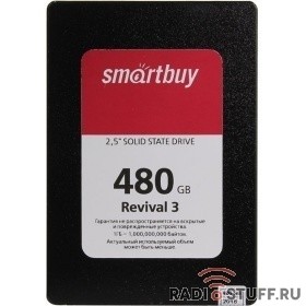 Smartbuy SSD 480Gb Revival 3 SB480GB-RVVL3-25SAT3 {SATA3.0, 7mm}